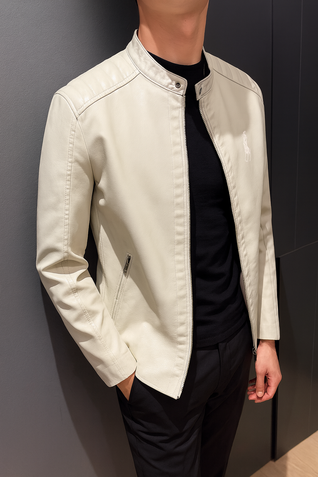 Jaqueta De Couro Rаⅼрһ Lаυrеn Inverno