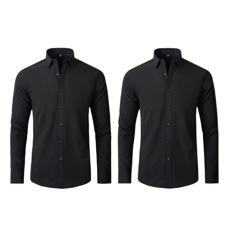 (Compre 1 Leve 2) Camisa Social Italian Ultra Tech Anti amassados +RELÓGIO DE BRINDE!