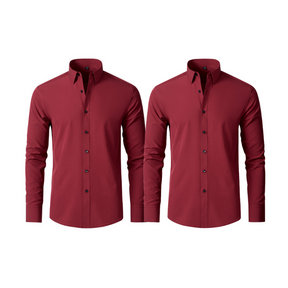 (Compre 1 Leve 2) Camisa Social Italian Ultra Tech Anti amassados +RELÓGIO DE BRINDE!