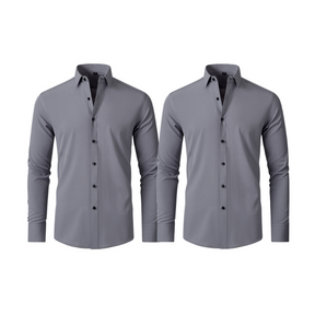 (Compre 1 Leve 2) Camisa Social Italian Ultra Tech Anti amassados +RELÓGIO DE BRINDE!