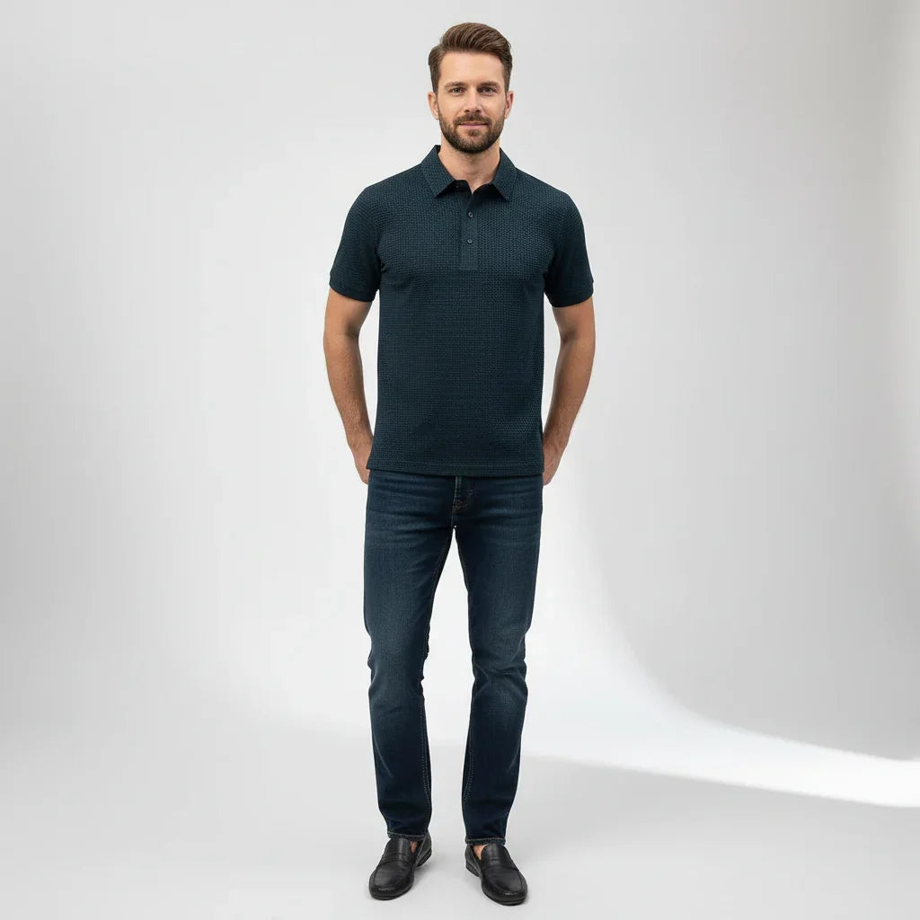 [PAGUE 1 LEVE 2] - Camisa Polo Ultra Fresh Seda Gelo + Relogio de Brinde