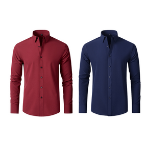 (Compre 1 Leve 2) Camisa Social Italian Ultra Tech Anti amassados +RELÓGIO DE BRINDE!